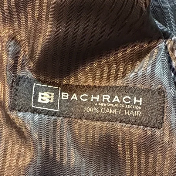 Bachrach 100% Camel Hair Blazer Dark Gray Sport Coat Men’s Suit Jacket EUC - Picture 10 of 15